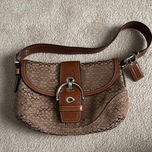 Coach Brown Signature Shoulder Bag